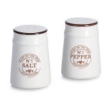 Zeller Salz-/Pfefferstreuer-Set (BHT 6x8,80x5 cm) - weiß