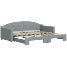 vidaXL Tagesbett 90 x 200 cm Hellgrau