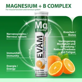 eväm Magnesium + Vitamin B Complex C Brausetabletten 20 St.