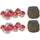ETC Shop Solar Lichterkette 12x LED Fliegenpilze 270 cm Rot/Weiß