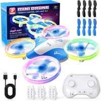 carox Drohne für Kinder mit Doppeltem LED-Licht, 360° Flip, Propellerschutz, RC Spielzeug Drohne für Kinder und Anfänger Indoor Outdoor, Geschenk für Jungen Mädchen ab 6 7 8 9 10+ Jahren