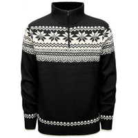 Brandit Textil Brandit Troyer Norweger Pullover, schwarz-weiss, Größe L