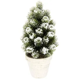 Flair Flower Künstlicher Tannenbaum mit Schnee grün 60 cm