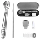 Hornhauthobel Fußschaber Set 10 Ersatzklingen Silber