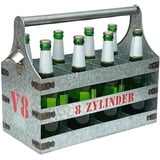 Bierträger Metall mit Öffner Flaschenträger 8 Zylinder V8 96404 Flaschenöffner