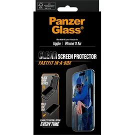Panzer Glass PanzerGlass Displayschutz m. schwarzem Rahmen iPhone Air Ultra-Wide Fit m. Fastfit