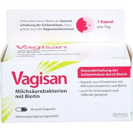 Dr. Wolff Vagisan Milchsäurebakterien mit Biotin Kapseln