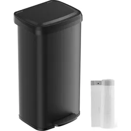 Songmics Mülleimer 68 l Schwarz