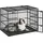 Songmics Hundekäfig 107 x 70 x 75 cm Tintenschwarz