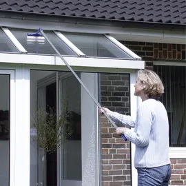 Maximex Fensterwischer extra-lang mit Teleskopstiel Blau/Grau