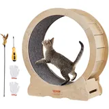 Vevor Katzenlaufrad 750x320x800mm Laufrad Katzen aus Birken-& Pappelsperrholz Katzenrad Geräuscharm Abnehmbare Innenmatte Cat Wheel Geeignet für Katzen mit einem Gewicht von 2,72 bis 3,63kg