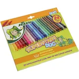 Jolly SUPERSTARS DUO Filzstifte farbsortiert, 24 St.