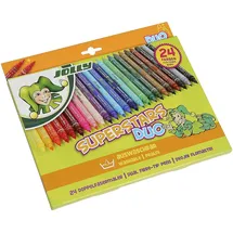 Jolly SUPERSTARS DUO Filzstifte farbsortiert, 24 St.
