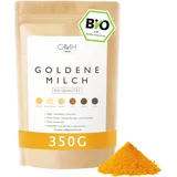 OMH nutrition OH MY HEALTH Bio Goldene Milch 350g I Kurkuma Ashwagandha Ingwer Triphala Ceylon Zimt Pfeffer Pulver Golden Milk Ayurveda Fertigmischung