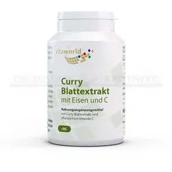CURRY BLATTEXTRAKT mit Eisen und C Kapseln 90 St