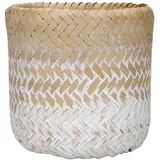 KitchenCraft Bambustopf 12 x 12 x 11,5 cm Weiß