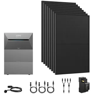 8 kWh inkl. 2x B2700 Erweiterungsakku + 8x 440 W Solarpanel