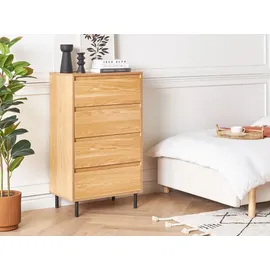 Beliani Kommode Nikea 60 x 104 x 40 cm Braun/Schwarz