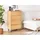 Beliani Kommode Nikea 60 x 104 x 40 cm Braun/Schwarz