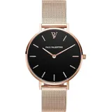 Paul Valentine Damen Armbanduhr PEARL ROSE GOLD MESH 32 MM PV32211