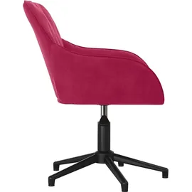 vidaXL Bürostuhl Samt Weinrot