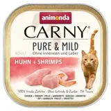 animonda Carny Nassfutter Katze Adult 32x100 g Huhn & Garnele