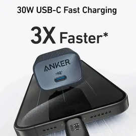 Anker Nano 30W USB-C Ladegerät, Schwarz
