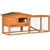 PawHut Kleintierstall 156 x 58 x 68 cm orange