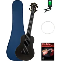 Flight TUC35 Black Travel Konzert Ukulele Set