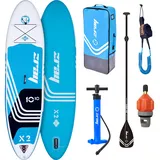Zray Aufblasbares Stand Up Paddle Board X2 Komplettset Blau 330 x 81 x 15 cm inkl. Zubehör