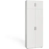 Vicco Aktenschrank Frank, Weiß, 80 x cm mit Schublade