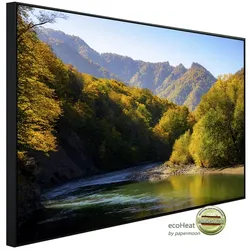 papermoon Infrarotheizung »EcoHeat - Herbst Gebirgswald Fluss«, Matt-Effekt - bunt