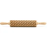 Folkroll "3D-Motiv-Teigrolle", braun, L:43cm, Massivholz, Teigroller, Pferde