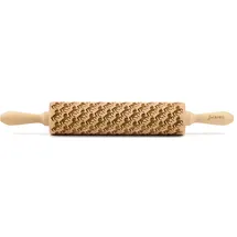 Folkroll Teigroller FOLKROLL "3D-Motiv-Teigrolle", braun, L:43cm, Massivholz, Teigroller, Pferde