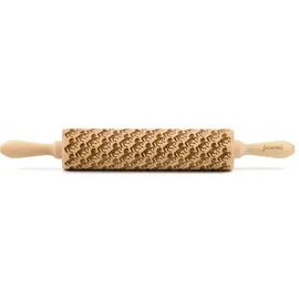 Folkroll Teigroller FOLKROLL "3D-Motiv-Teigrolle", braun, L:43cm, Massivholz, Teigroller, Pferde