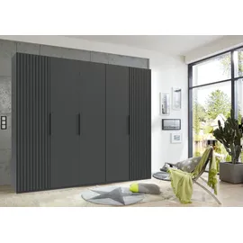 WIMEX Drehtürenschrank Andorra 250 x 216 x 58 cm Schwarz