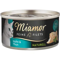 Miamor Feine Filets Naturell Huhn&Thunfisch 24x80g Dose