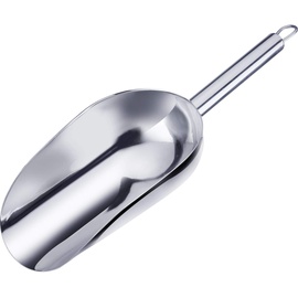 Westmark Back-/Abwiege-/Abfüllschaufel, Füllvolumen: 400 ml (ca. 500 g Mehl), Rostfreier Edelstahl, Halia, Silber, 91062270