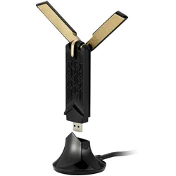 ASUS USB-AX56 Dual-Band AX1800 USB-WLAN-Adapter WiFi 6 externe Antenne WPA3-Security Plug-and-Play