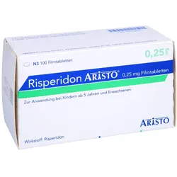 Risperidon Aristo 0,25 mg Filmtabletten 100 St