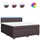 vidaXL Boxspringbett 180 x 200 cm Dunkelbraun