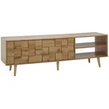 KADIMA DESIGN Eichen-Dekor Lowboard, TV-Unterschrank, Aufbewahrung, bis 70-Zoll TV