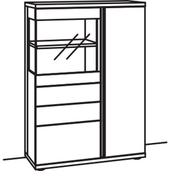Venjakob barola Highboard 9114