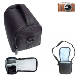 K-S-Trade Kameratasche für Olympus PEN E-PL8, Kameratasche Schultertasche Tragetasche Schutzhülle Fototasche bag schwarz