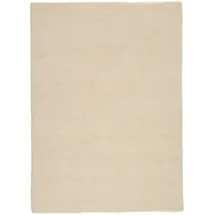 THEKO Wollteppich THEKO "Hadj Uni", beige (natur), B:60cm H:25mm L:90cm, Wolle, Teppiche, echter Berber Teppich, reine Wolle, meliert, handgeknüpft
