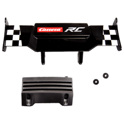 1 Heckflügel schwarz für Racing Machine (120008) - extra stabil!