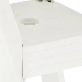 vidaXL Bistrotisch 70 x 70 x 72 cm Weiß