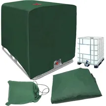 Siehe Bilder IBC Tank Abdeckung Grün 120x100x116cm UV Schutz Regenwasser