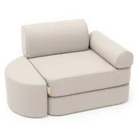 MeowBaby Kindersessel,, Beige, Textil, 60x25x60 cm, Kinder- & Jugendzimmer, Kindermöbel, Kindersitzmöbel & -tische, Kindersessel & -sofas