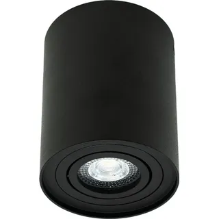 EDO Aufbaustrahler SKAND 1 GU10 Deckenleuchte rund schwarz EDO777100 EDO